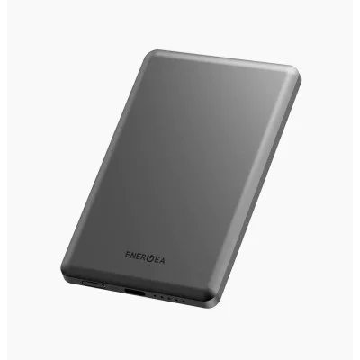 Energea Alupac Air,  5000Mah Ultra Light Aluminium Magsafe Compatible Power Bank - Gray